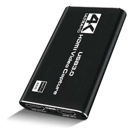 Capturadora Hdmi 4k Ultra Video Audio Mic In Streaming 3.0