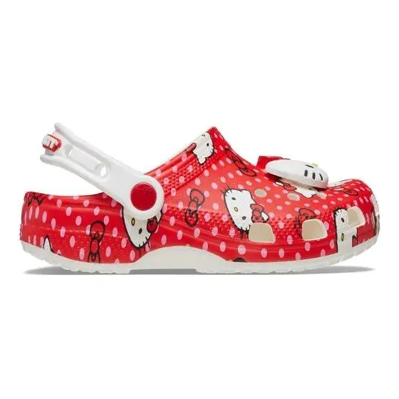 Crocs Classic Clog Kids Niños Hello Kitty Rojo
