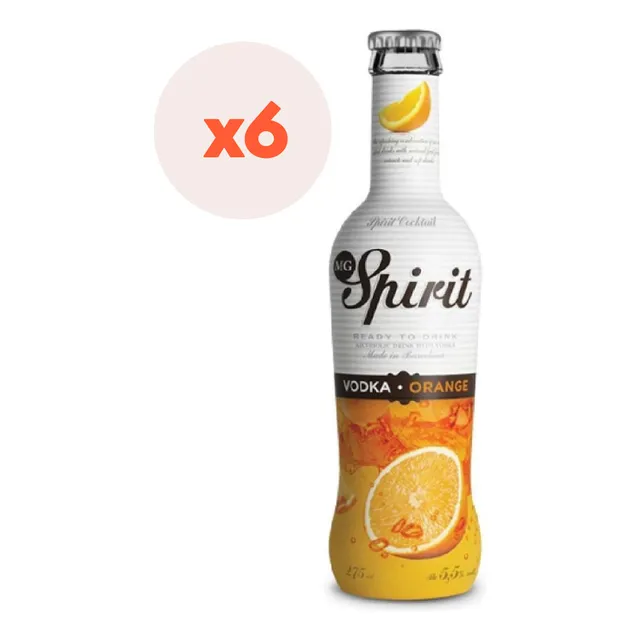 6x Vodka Spirit Orange 5,5º 275cc
