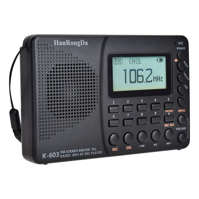Para Radio Set Admite Tarjeta Grabadora Digital Bluetooth