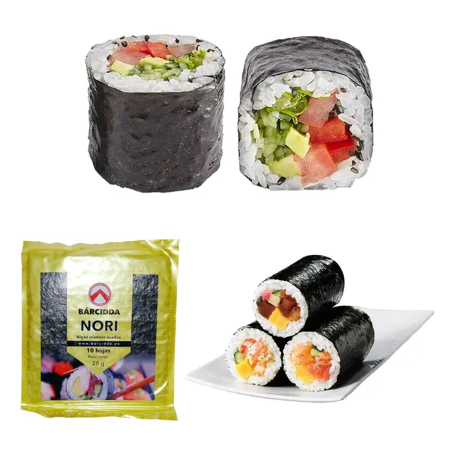 Nori Alga Marina Deshidratada Pack 10u Barcidda