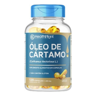Óleo De Cártamo 120 Cápsulas Softgel 1400mg - Healthplant Óleo De Cártamo 120 Cápsulas Softgel 1400mg - Healthplant
