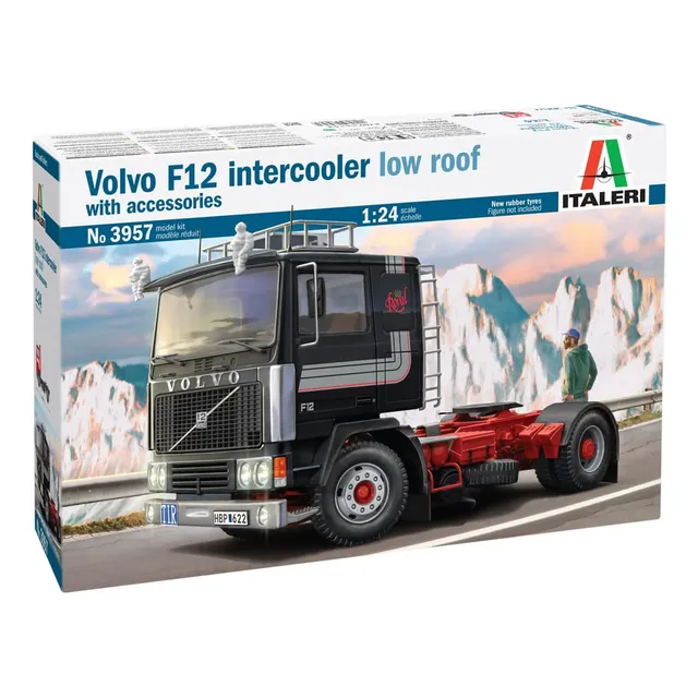 Italeri 3957 1:24 Volvo F-12 Intercooler Low Roof-construcci