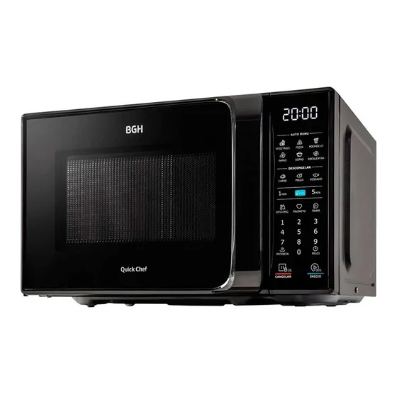 Microondas Bgh B120dn20 20 Litros 700 Watts Digital Negro