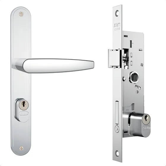 Fechadura 501/33 Externa Média Espelho Inox Stam