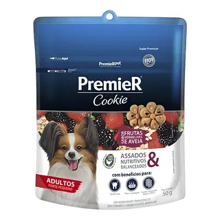 Premier Cookie CĂŁes Adultos Frutas Vermelhas E Aveia 50g Premier Cookie CĂŁes Adultos Frutas Vermelhas E Aveia 50g