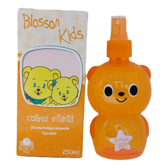 Blosson Colônia Laranjinha Urso Com Valvula Spay 250ml Edição Limitada