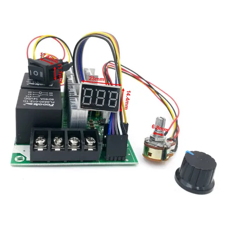Driver  Pwm Para Motor Dc/cc, 6-90v/15a, Pot Para Regular