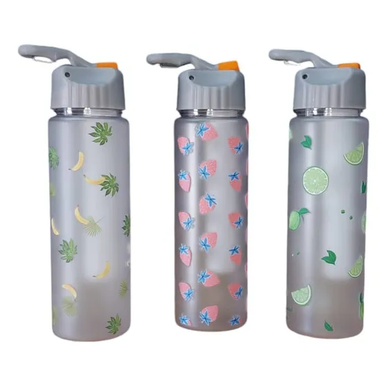 Botella Térmica Decorada Plástico C/refrigerante Varios