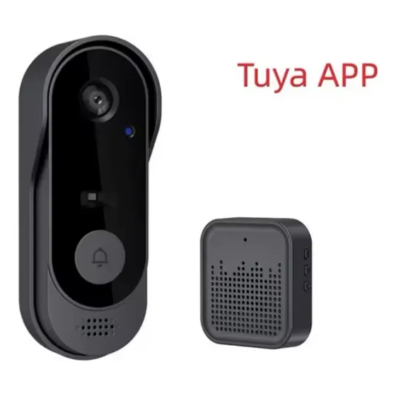 Timbre Con Camara Wifi Tuya Inalámbrico, Resistente Al Agua