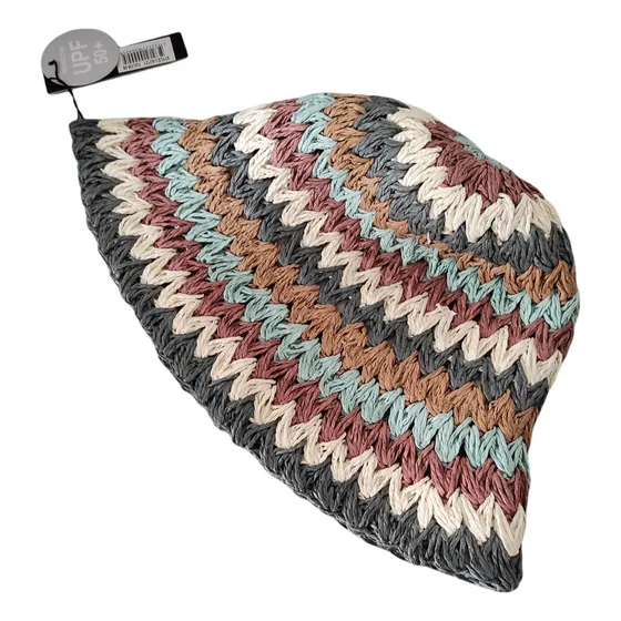 Gorro Sombrero Rafia Natural Con Filtro Upf 50+
