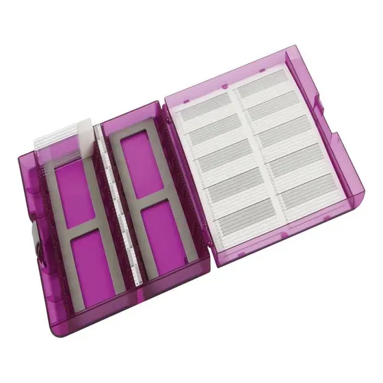 Caja Portaobjeto Premium Plus 100-pla Violeta Unidad 5