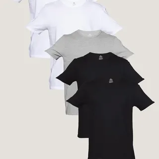 Hering Adulto Kit Com 5 Camisetas Básicas Slim Masculina Hering Preto, Branco E C