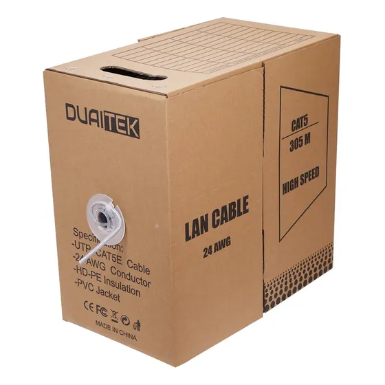 Cable Rollo 305mts Utp Cat 5e Q3 0.51cca Cctv Rj45 Balun