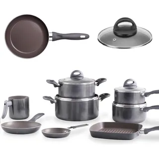 Brinox Jogo De Panelas 8 Peças Ceramic Life Smart Plus Cinza Brinox Jogo De Panelas 8 Peças Ceramic Life Smart Plus Cinza