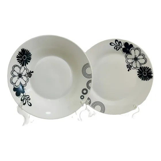 Set De Plato Hondo Y Bajo 23 Cm Cod806 3c/u 188