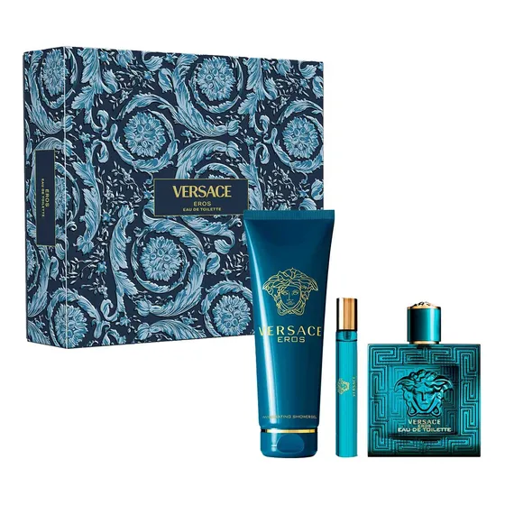 Versace Eros Edt Hombre Estuche 3pz