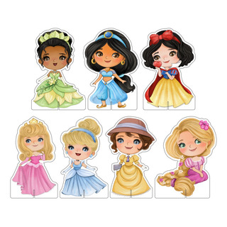 Kit Display De Mesa Festa Infantil Princesas Aquarela Cute Kit Display De Mesa Festa Infantil Princesas Aquarela Cute