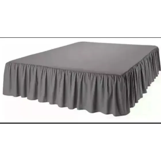 Faldon Para Cama Elasticado 2 Plaza