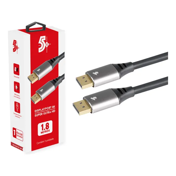 Cabo Displayport 8k Versão 1.4 1,80 Metros Top Ate 165hz