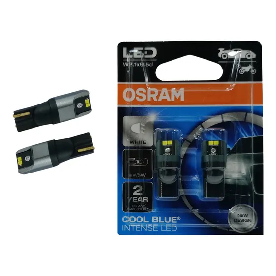 Lampara Led Posicion T10 W5w Osram 6000k 12v Blanco Piojito