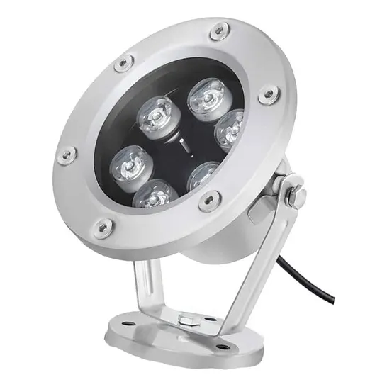 Lampara Led Sumergible Ip68 Rgb 6w Ac12v Piscina-fuente Vert