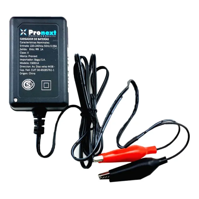 Cargador Bateria Gel Agm Automatico 6v 1a 4ah 7ah 10ah Moto
