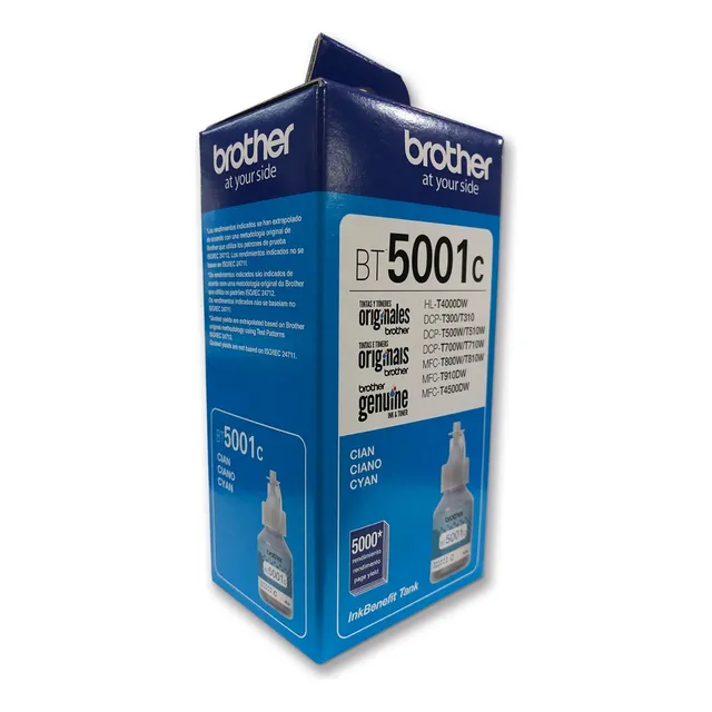 Cartucho De Tinta Brother Bt5001c Color Cian De 48.8 Ml