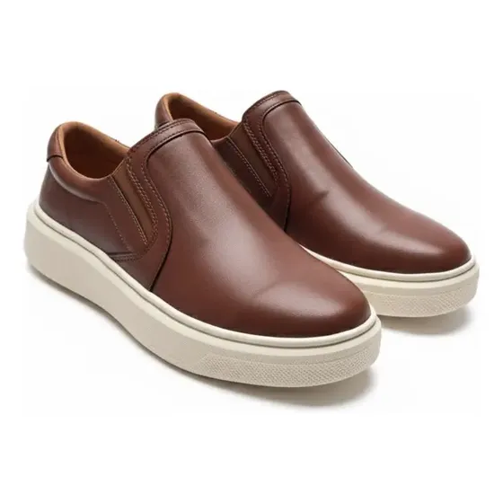 Tenis Masculino Mabeco Slip On Iate Calce Fácil Loafer