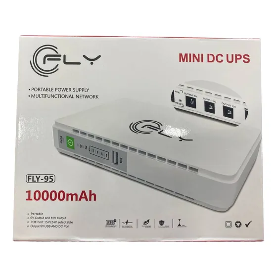 Mini Ups 10.000amah, Bateria Portatil Para Internet De Fibra