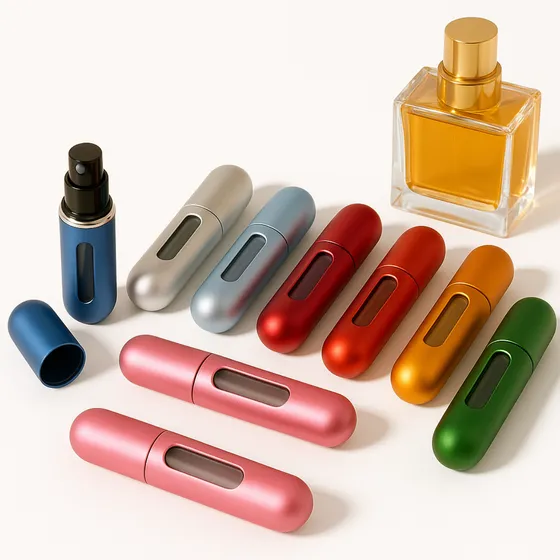 Mini Porta Perfume Para Viagem Recarregável 5ml Kit 10 Unid