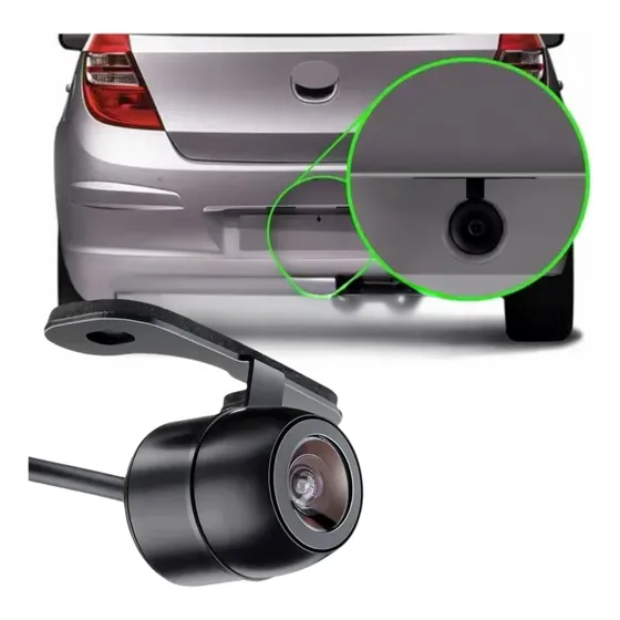 Câmera De Ré Frontal Dianteira Automotiva Ht-cr130 H-tech