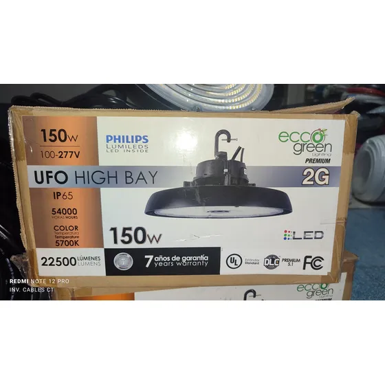 Luminaria Philips 150w 200w Ufo High Bay Colgante