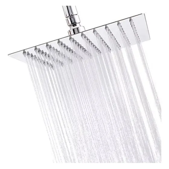 Plato Ducha Cuadrado Acero Inoxidable 25x25 Cms Taumm