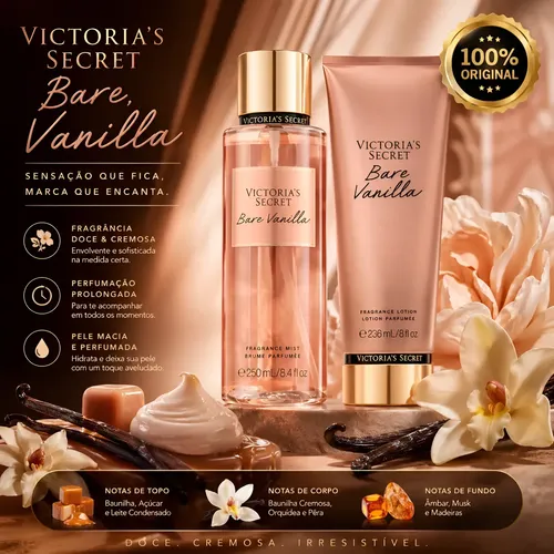 VICTORIA'S SECRET ︱ VANILLA LACE⭐︎3点セット⭐︎ Kit Cremes Victoria's Secret Vanilla Lace + Strawberry | MercadoLivre