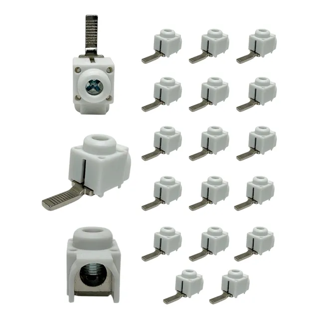Kit 20 Conector Genérico Frontal Disjuntor 6 A 25mm