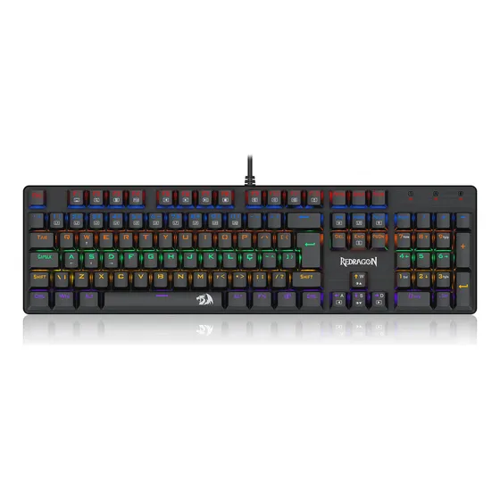 Teclado Redragon Valheim Rainbow Switch brown K608-r Pt-brown