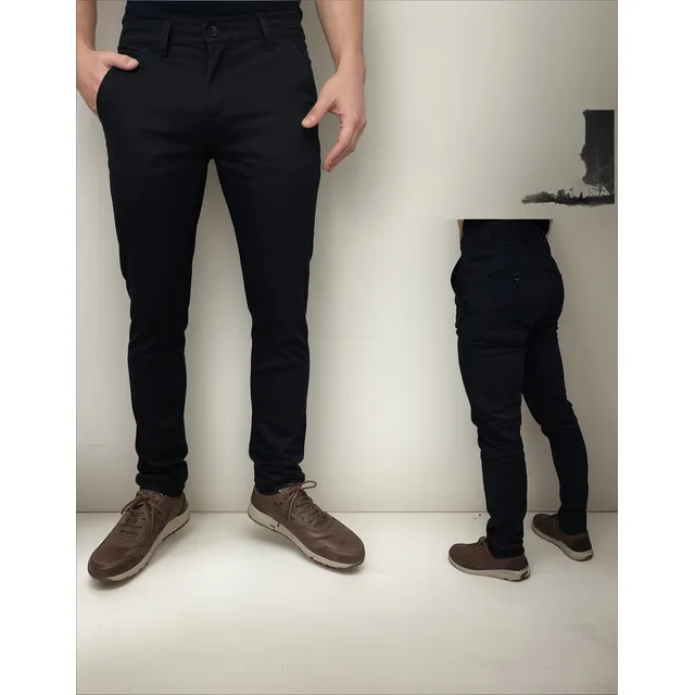 Pantalon Dril Licrado Para Hombre Tela Galleta