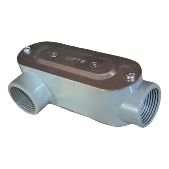 Caja Condulet Ovalada Con Tapa Lr De 1/2'' Lr13 Rawelt