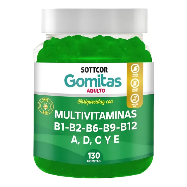 Multivitamina Para Adultos Gomitas Sottcor 100gr