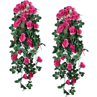 Pack 2 Ramas Rosas Follaje 90cm Colgante Boda Flores Pack 2 Ramas Rosas Follaje 90cm Colgante Boda Flores