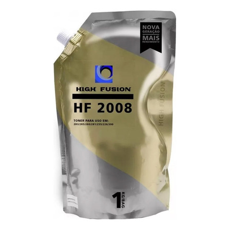 Pó De Toner High Fusion Hf2008 Para Uso Em Toner Hp Bag 1kg Tinta Preto Pó De Toner High Fusion Hf2008 Para Uso Em Toner Hp Bag 1kg Tinta Preto