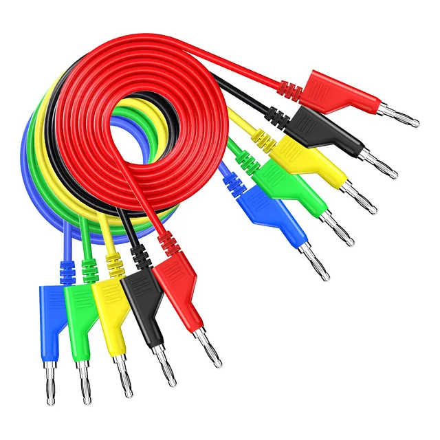Goupchn 5 Cabl Prueba Apilabl Platano Cable Electrica Suave