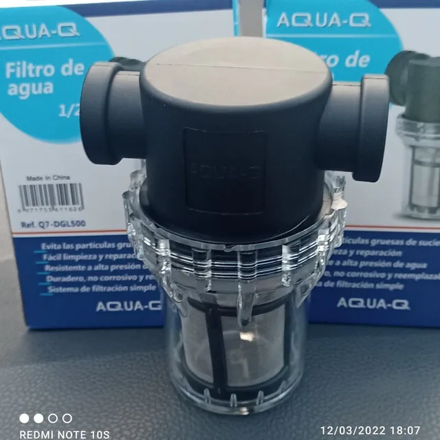 Filtro De Agua 1/2 PuLG. Cartucho En Acero Inoxidable 
