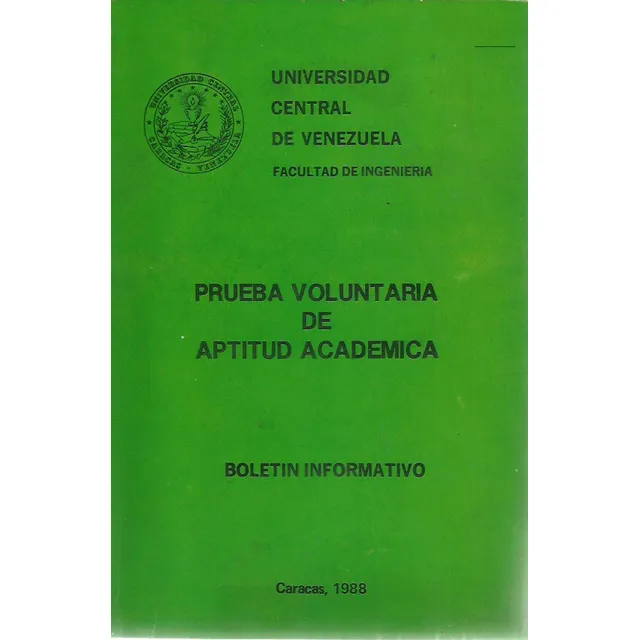 Prueba Voluntaria De Aptitud Académica
