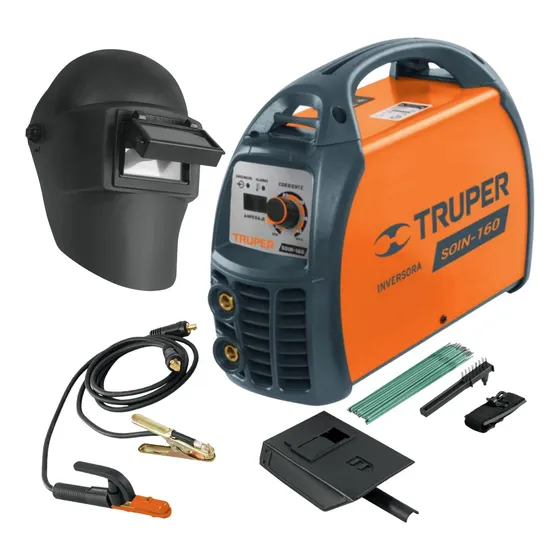 Combo Soldadora Inversora 160a Mascara De Soldar Electrodos