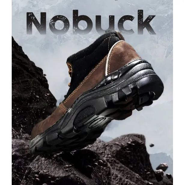 Bota Supervisor   Emg Nobuk Marron Con Puntera De Hierro