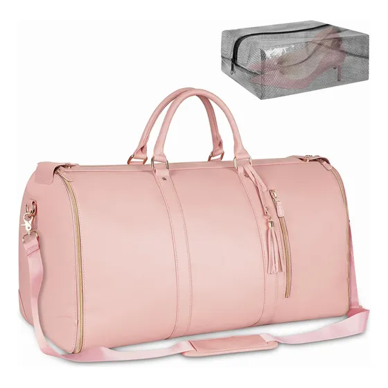 Bolsa De Viaje Ytonet, Duffle, Pu Cuero, Con Pouch Para Zapa
