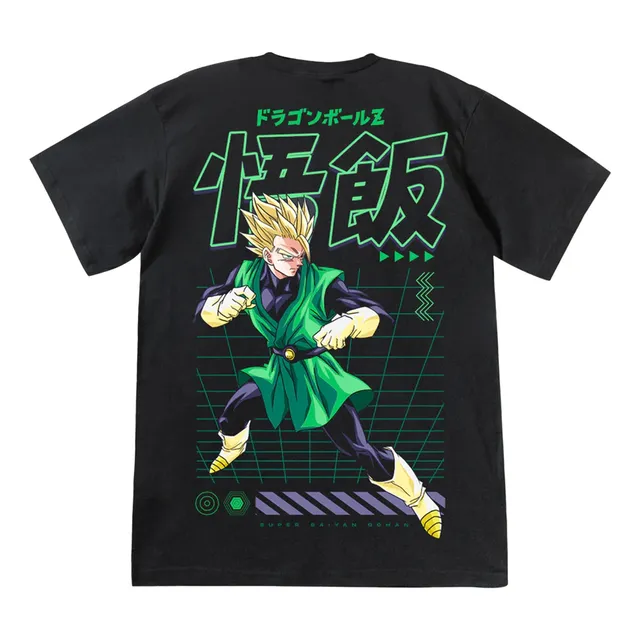 Playera Super Saiyan Gohan Dragon Ball Mascara De Latex Goku