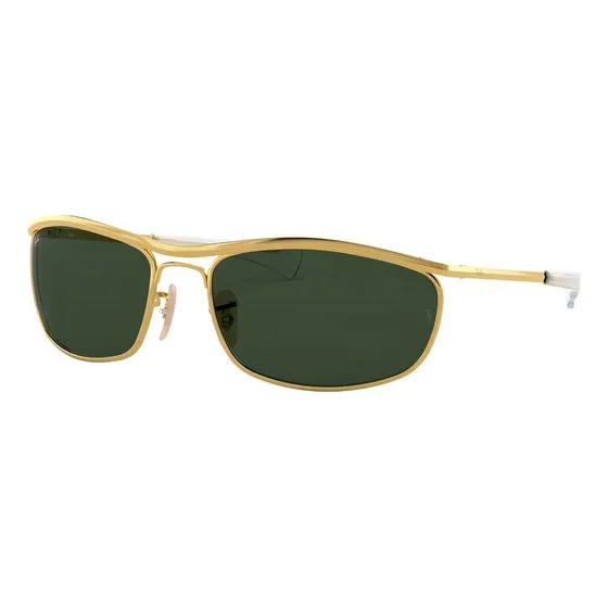 Óculos de sol Ray-Ban Olympian I Deluxe tamanho Large armação polished gold y lente green